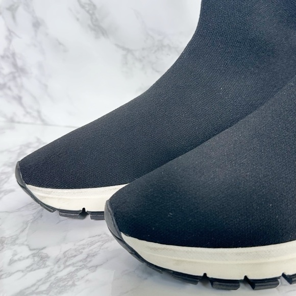 Prada Black Knit High-Top Sneakers - Picture 9 of 16